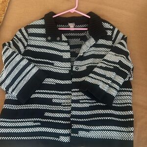 Chico’s casual 3/4 sleeve sweater jacket
